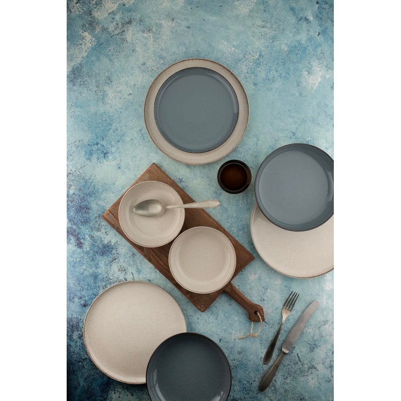 Dinner Set (16 Pieces) MOD16YS730K57A Cream
Blue