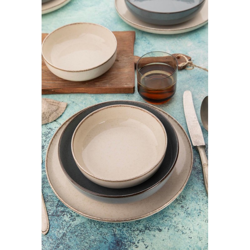 Dinner Set (16 Pieces) MOD16YS730K57A Cream
Blue