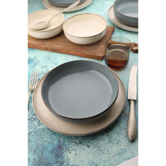 Dinner Set (16 Pieces) MOD16YS730K57A Cream
Blue Dinner Set (16 Pieces) MOD16YS730K57A Cream
Blue