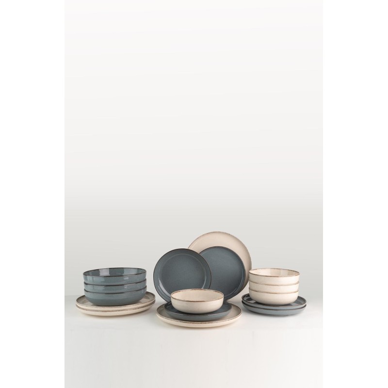 Dinner Set (16 Pieces) MOD16YS730K57A Cream
Blue