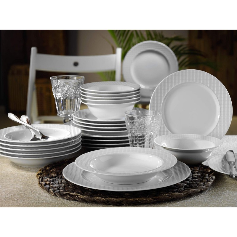 Dinner Set (24 Pieces) EKS24Y200 White