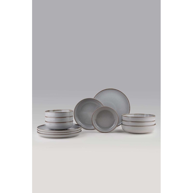 Dinner Set (12 Pieces) MOD12Y1730955 Grey