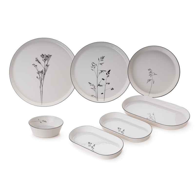 Dinner Set (27 Pieces) BNVFR27YT401267712 White
Black