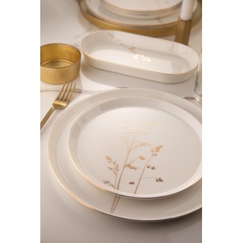 Dinner Set (27 Pieces) BNVFR27YT401267721 White
Gold