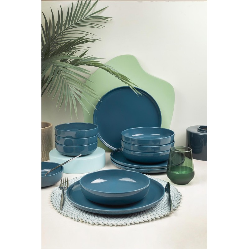 Dinner Set (12 Pieces) MOD12Y1A740925 Dark Blue