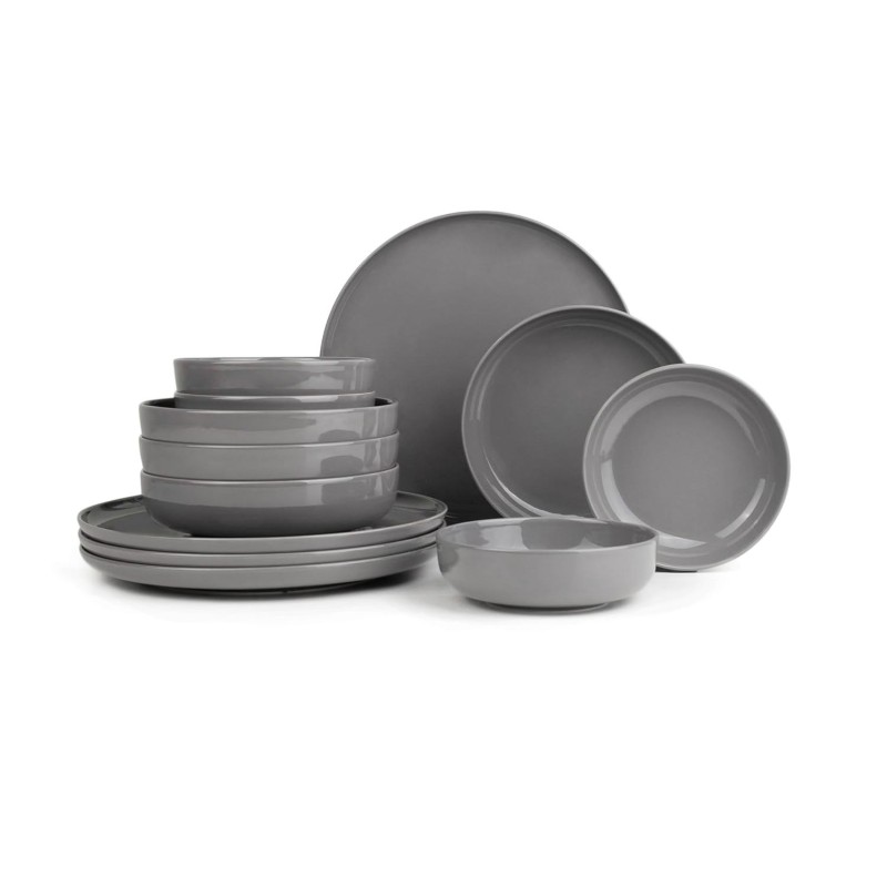 Dinner Set (12 Pieces) MOD12Y1A740800 Anthracite