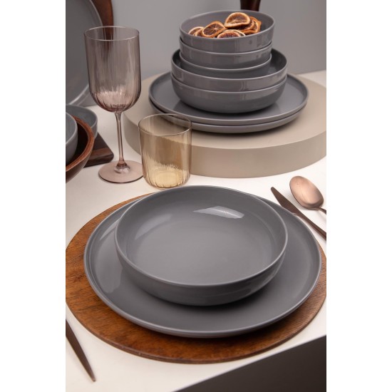 Dinner Set (12 Pieces) MOD12Y1A740800 Anthracite Dinner Set (12 Pieces) MOD12Y1A740800 Anthracite