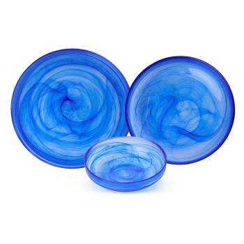Dinner Set (18 Pieces) Loyamavi Blue