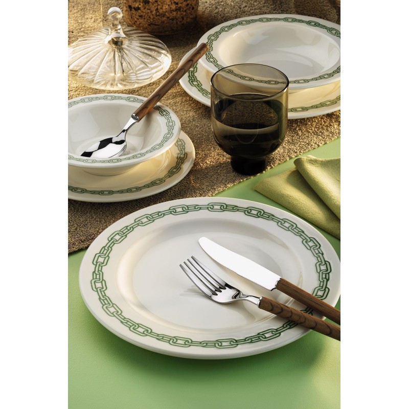 Dinner Set (24 Pieces) Rante24 White
Green