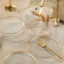 Dessert Plate Set (6 Pieces) Loren6p Transparent
Gold