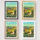 Poster A4 Italy - 1963 Multicolor Poster A4 Italy - 1963 Multicolor
