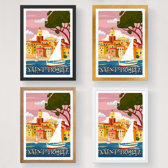 Poster A3 Saint Tropez - 2008 Multicolor Poster A3 Saint Tropez - 2008 Multicolor