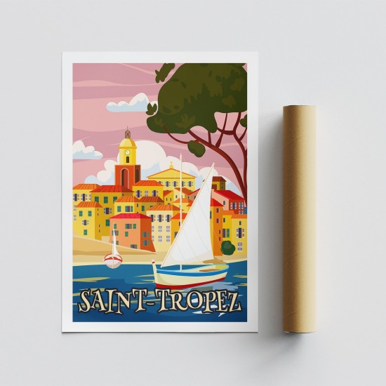 Poster A3 Saint Tropez - 2008 Multicolor Poster A3 Saint Tropez - 2008 Multicolor