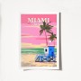 Poster A4 Miami - 2016 Multicolor