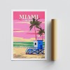 Poster A3 Miami - 2016 Multicolor