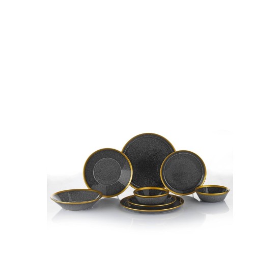 Dinner Set (8 Pieces) FRZ08YS856A13520 Black
Gold