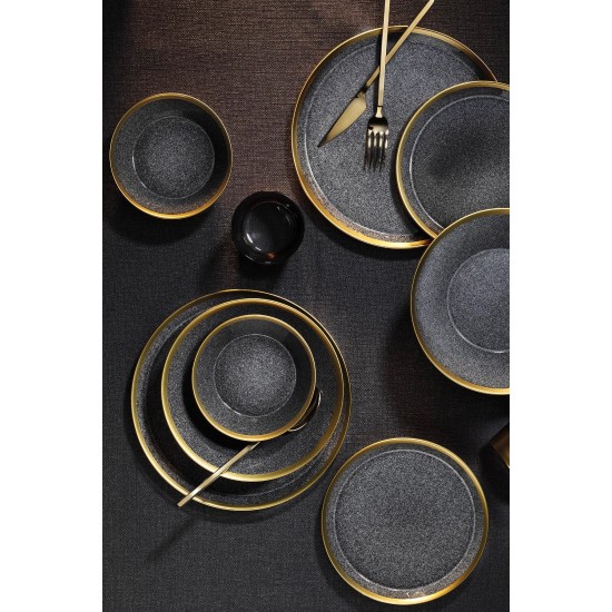 Dinner Set (8 Pieces) FRZ08YS856A13520 Black
Gold