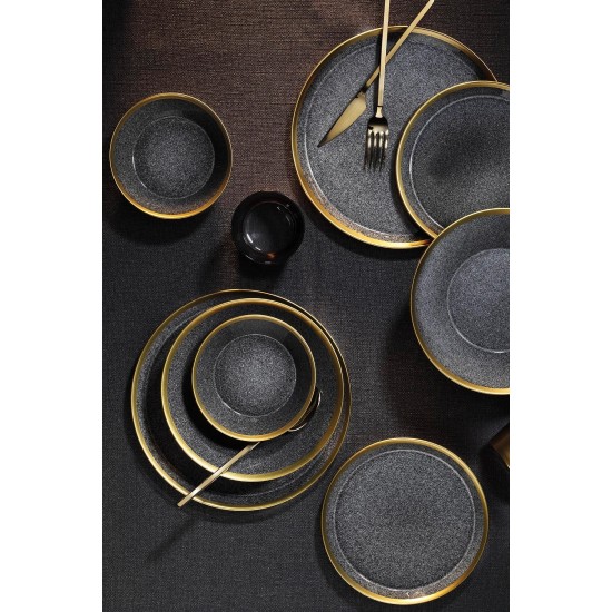 Dinner Set (16 Pieces) FRZ16YS856A13520 Black
Gold Dinner Set (16 Pieces) FRZ16YS856A13520 Black
Gold