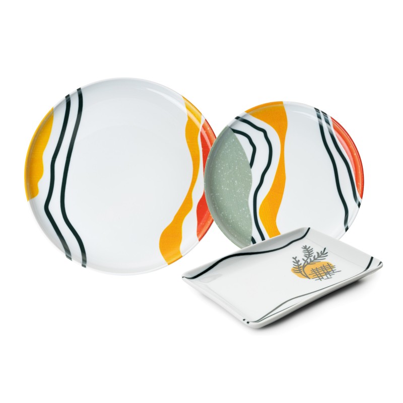 Dinner Set (18 Pieces) NNMOD18Y6880717 Multicolor