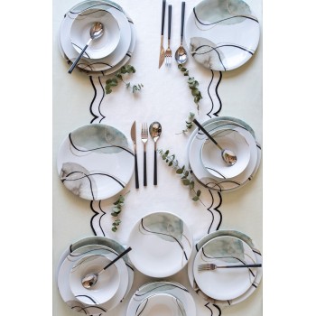 Dinner Set (24 Pieces) NNZG24Y2885701 Multicolor