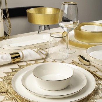 Dinner Set (26 Pieces) BNVFR26YT20 White
Gold