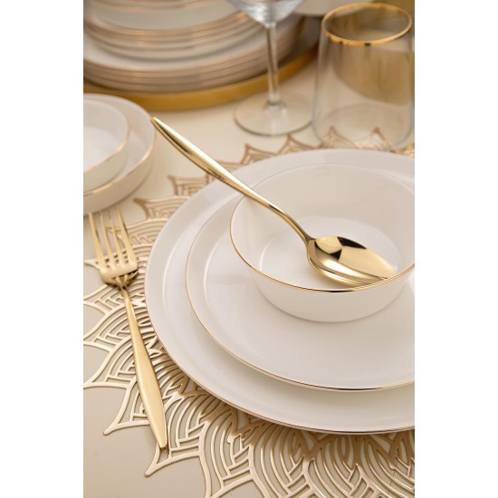 Dinner Set (26 Pieces) BNVFR26YT20 White
Gold