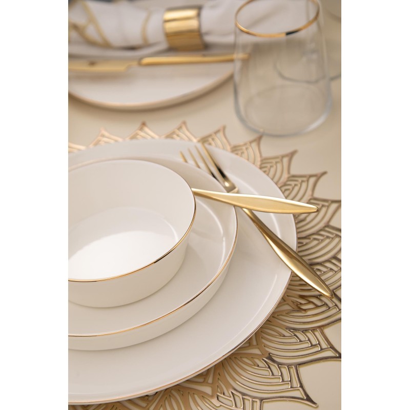 Dinner Set (26 Pieces) BNVFR26YT20 White
Gold