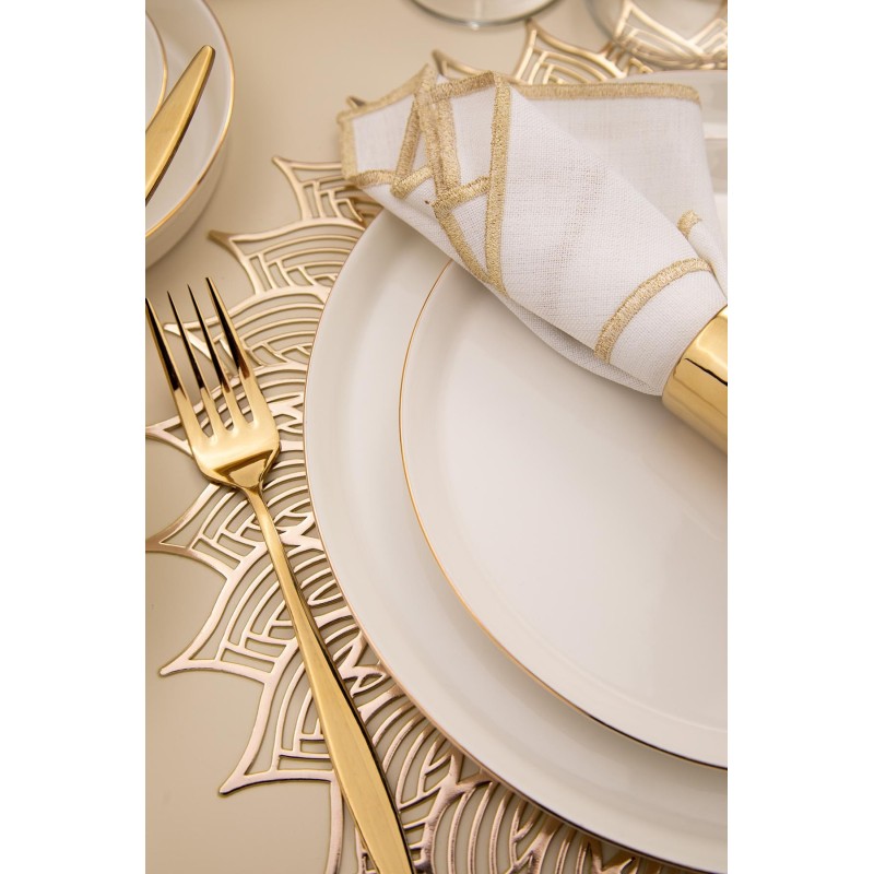 Dinner Set (26 Pieces) BNVFR26YT20 White
Gold