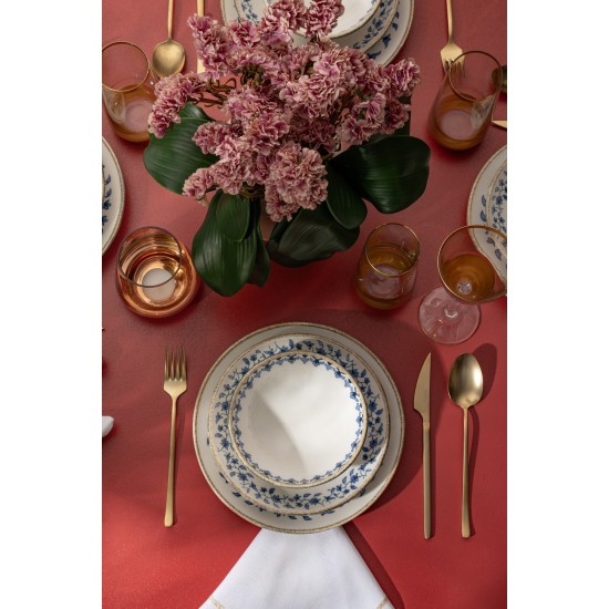 Dinner Set (18 Pieces) BNEO18Y4890726 Blue
White Dinner Set (18 Pieces) BNEO18Y4890726 Blue
White