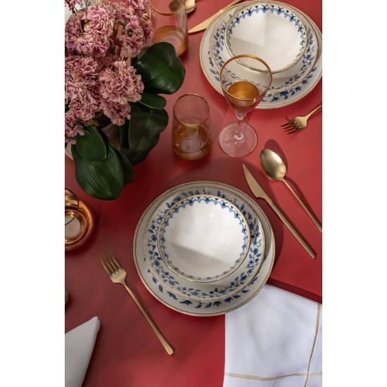 Dinner Set (18 Pieces) BNEO18Y4890726 Blue
White Dinner Set (18 Pieces) BNEO18Y4890726 Blue
White