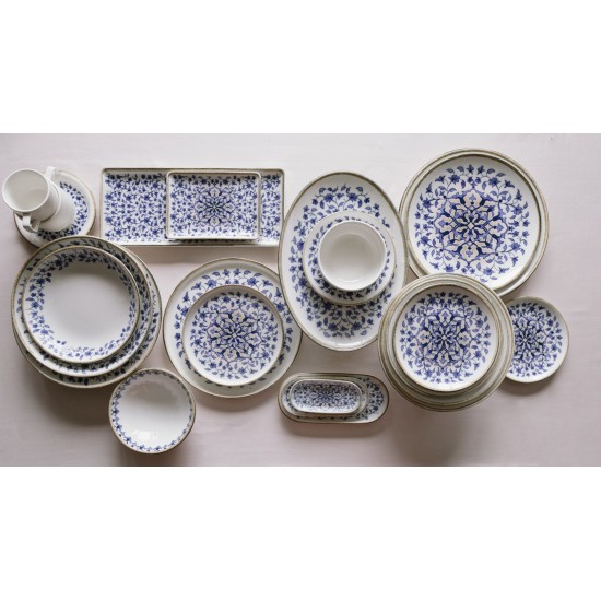 Dinner Set (18 Pieces) BNEO18Y4890726 Blue
White Dinner Set (18 Pieces) BNEO18Y4890726 Blue
White