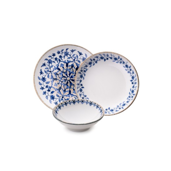 Dinner Set (18 Pieces) BNEO18Y4890726 Blue
White Dinner Set (18 Pieces) BNEO18Y4890726 Blue
White