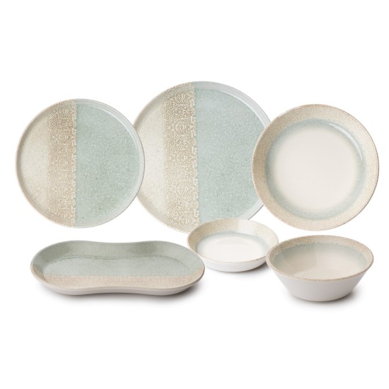 Hermia Dinner Set (27 Pieces) N25000 Green
Cream