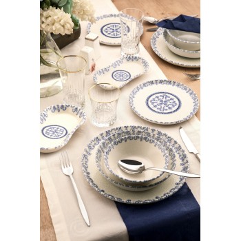 Dinner Set (27 Pieces) N25003 Blue
White