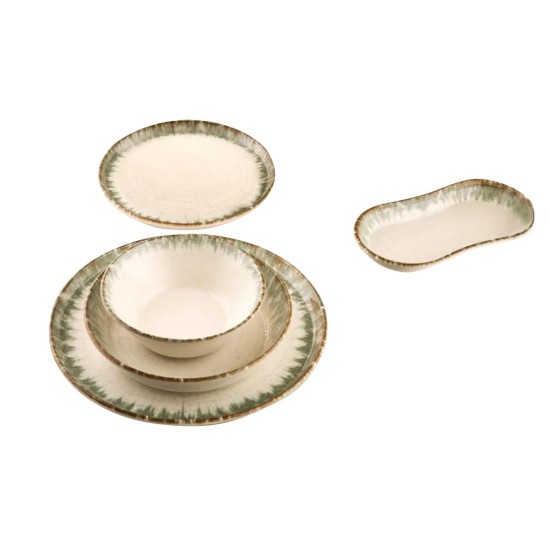 Dinner Set (27 Pieces) N25004 Green
Brown
White