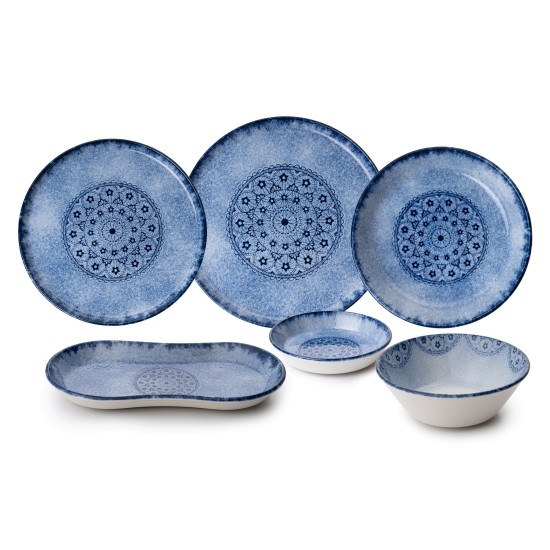 Dinner Set (27 Pieces) N25005 Blue Dinner Set (27 Pieces) N25005 Blue