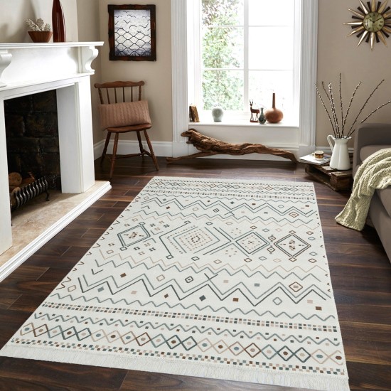 Rug (160 x 230) Ar 05 - Beige, Blue Beige
Blue
Mink