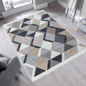 Rug (160 x 230) Ar 10 - Beige, Black Beige
Black
White