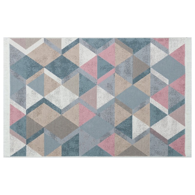Rug (120 x 180) Ar 10 - Blue, Pink Blue
Pink
Beige
Grey