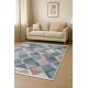Rug (120 x 180) Ar 10 - Blue, Pink Blue
Pink
Beige
Grey