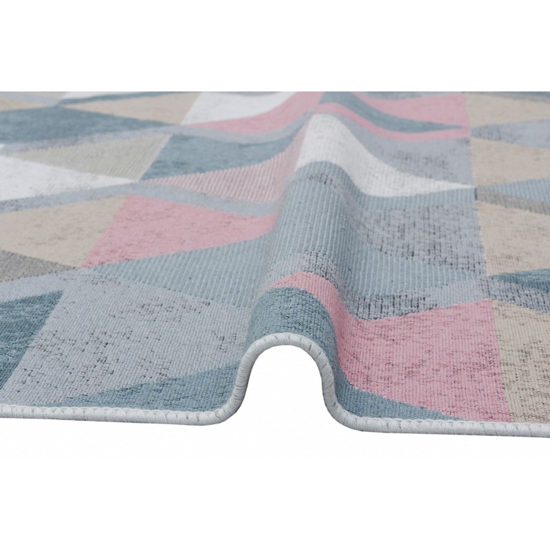 Rug (120 x 180) Ar 10 - Blue, Pink Blue
Pink
Beige
Grey