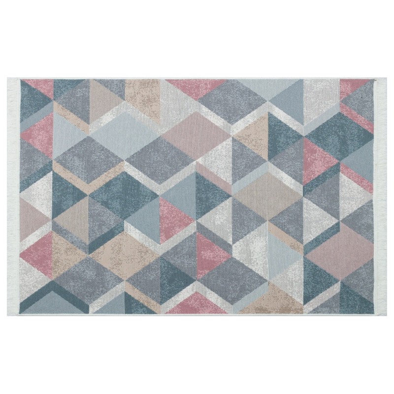 Rug (160 x 230) Ar 10 - Blue, Pink Blue
Pink
Beige
Grey