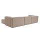 Γωνιακός Καναπές Fora 296x185x66εκ - Brown