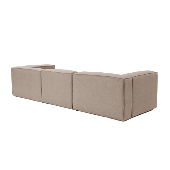 Γωνιακός Καναπές Fora 296x185x66εκ - Brown