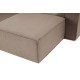 Γωνιακός Καναπές Fora 296x185x66εκ - Brown