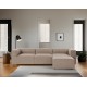 Γωνιακός Καναπές Fora 296x185x66εκ - Brown