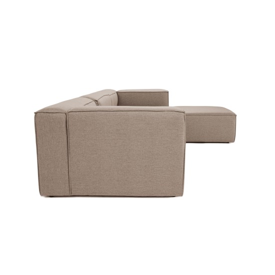 Γωνιακός Καναπές Fora 296x185x66εκ - Brown