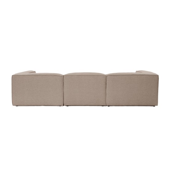 Γωνιακός Καναπές Fora 296x185x66εκ - Brown