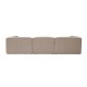 Γωνιακός Καναπές Fora 296x185x66εκ - Brown