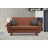 2-Seat Sofa-Bed Alkon - Tile Red Tile Red